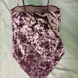 Forever 21 Velvet Bodysuit